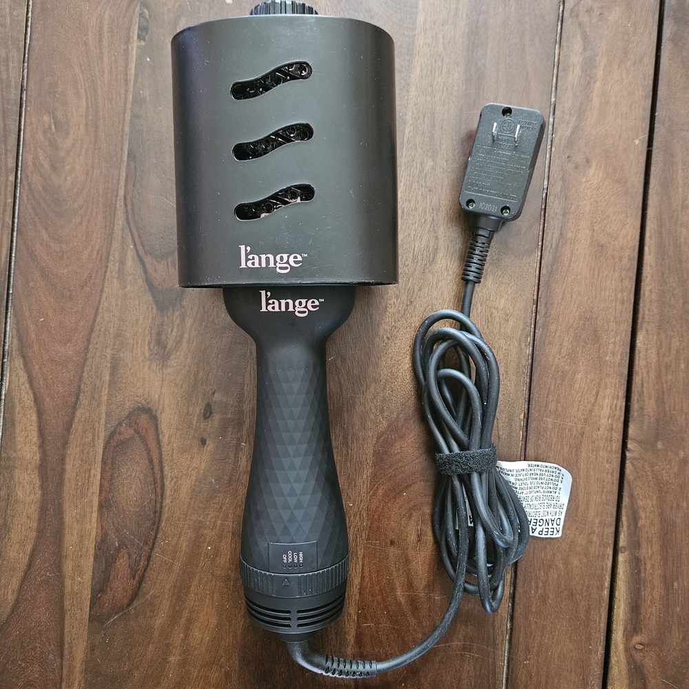 L'ange 2 In 1 Black Hair Dryer Brush